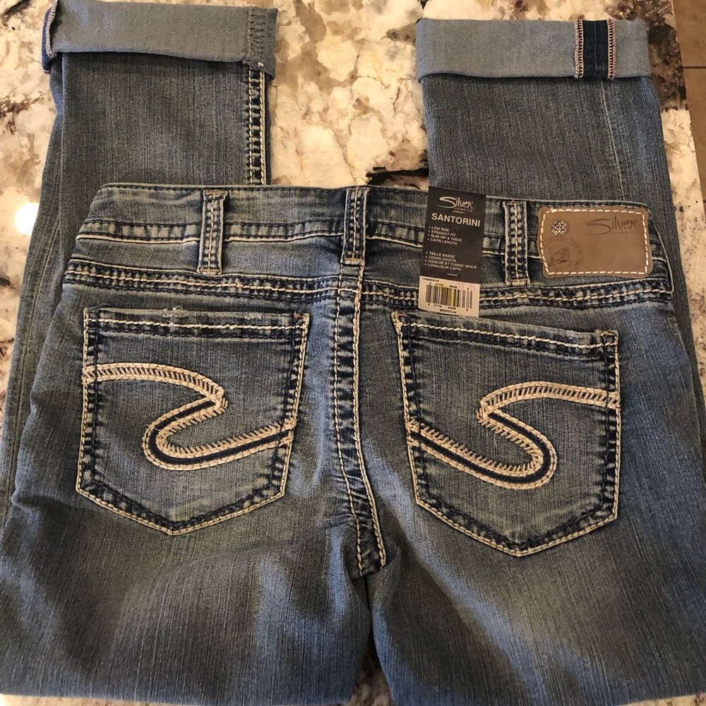 NWT Silver Jeans Santorini Capri